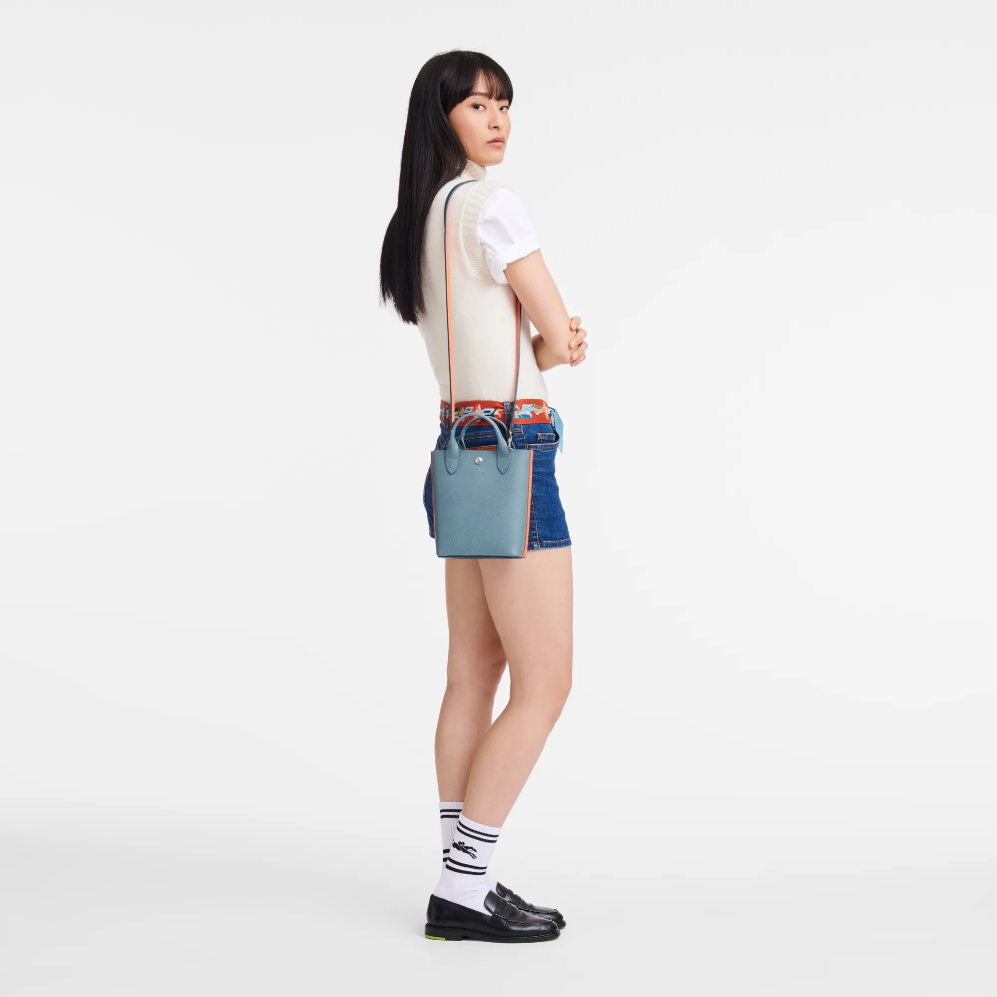 Épure XS Tote bag Cloud Blue - Leather