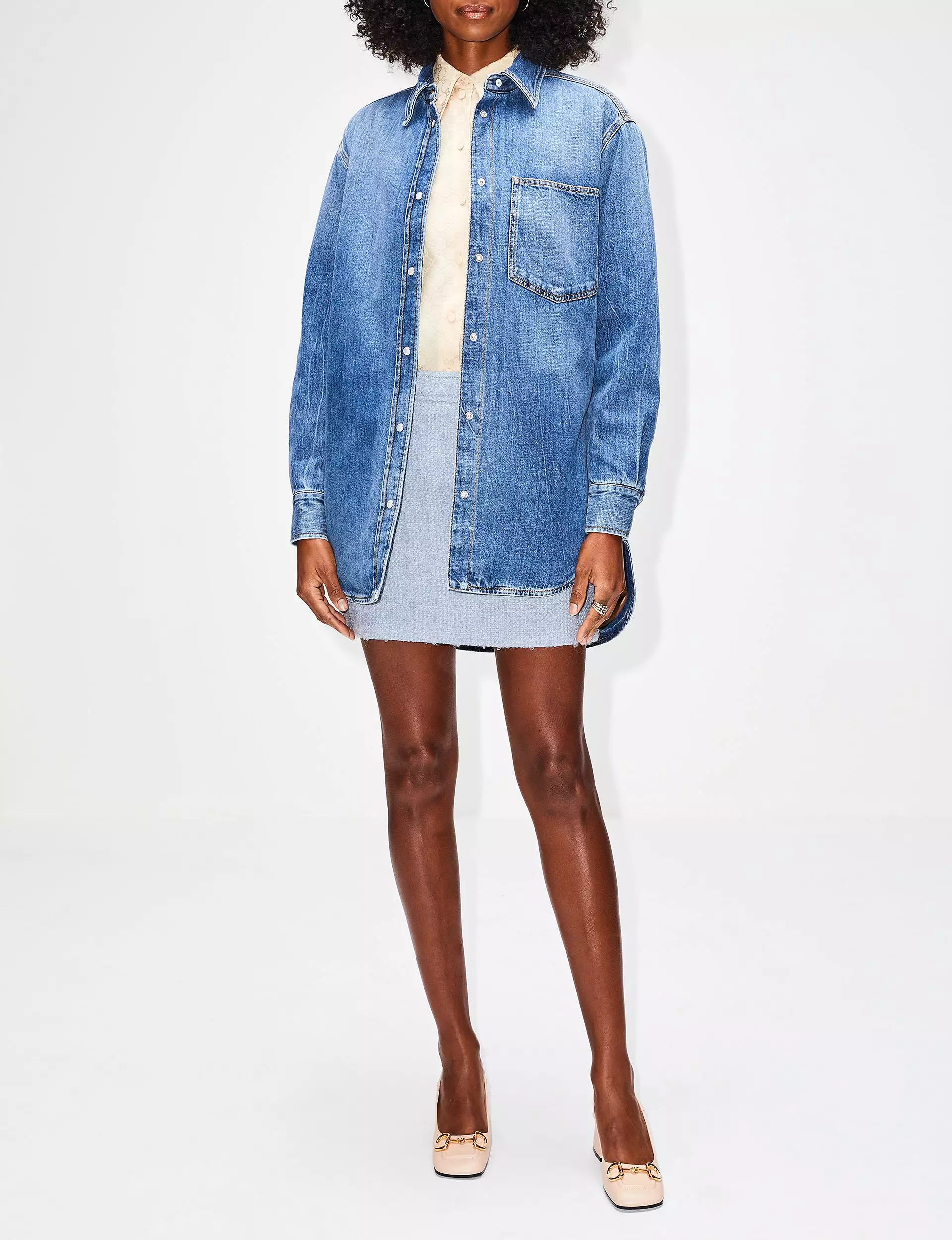 Eco Washed Denim Overshirt