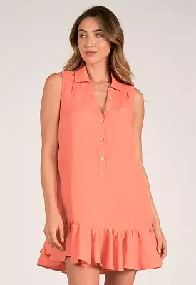 Elan - Sleeveless Dress Light Coral