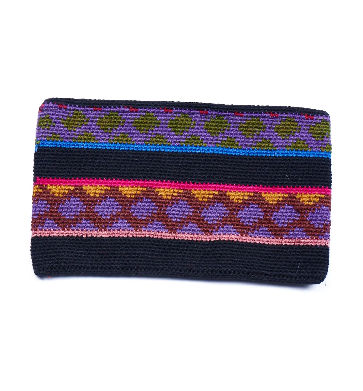 Embroidered Cosmetic Case with zipper