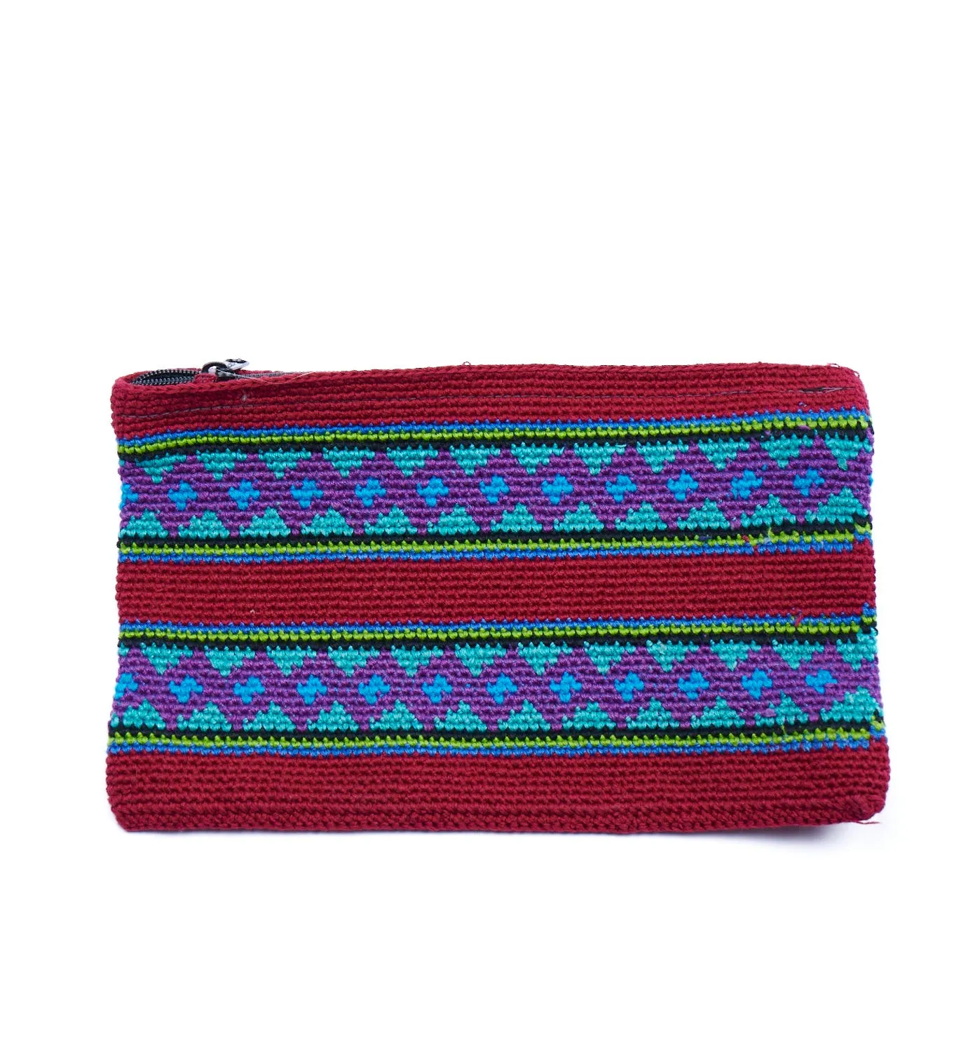 Embroidered Cosmetic Case with zipper