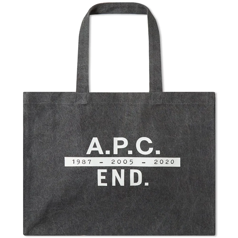 END. x A.P.C. Shopping BagGrey