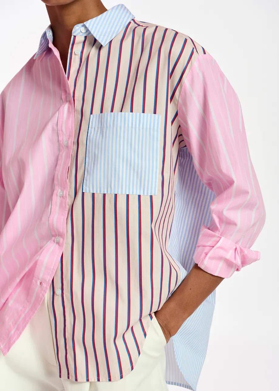 Essentiel Antwerp Multicolor Striped Cotton Shirt