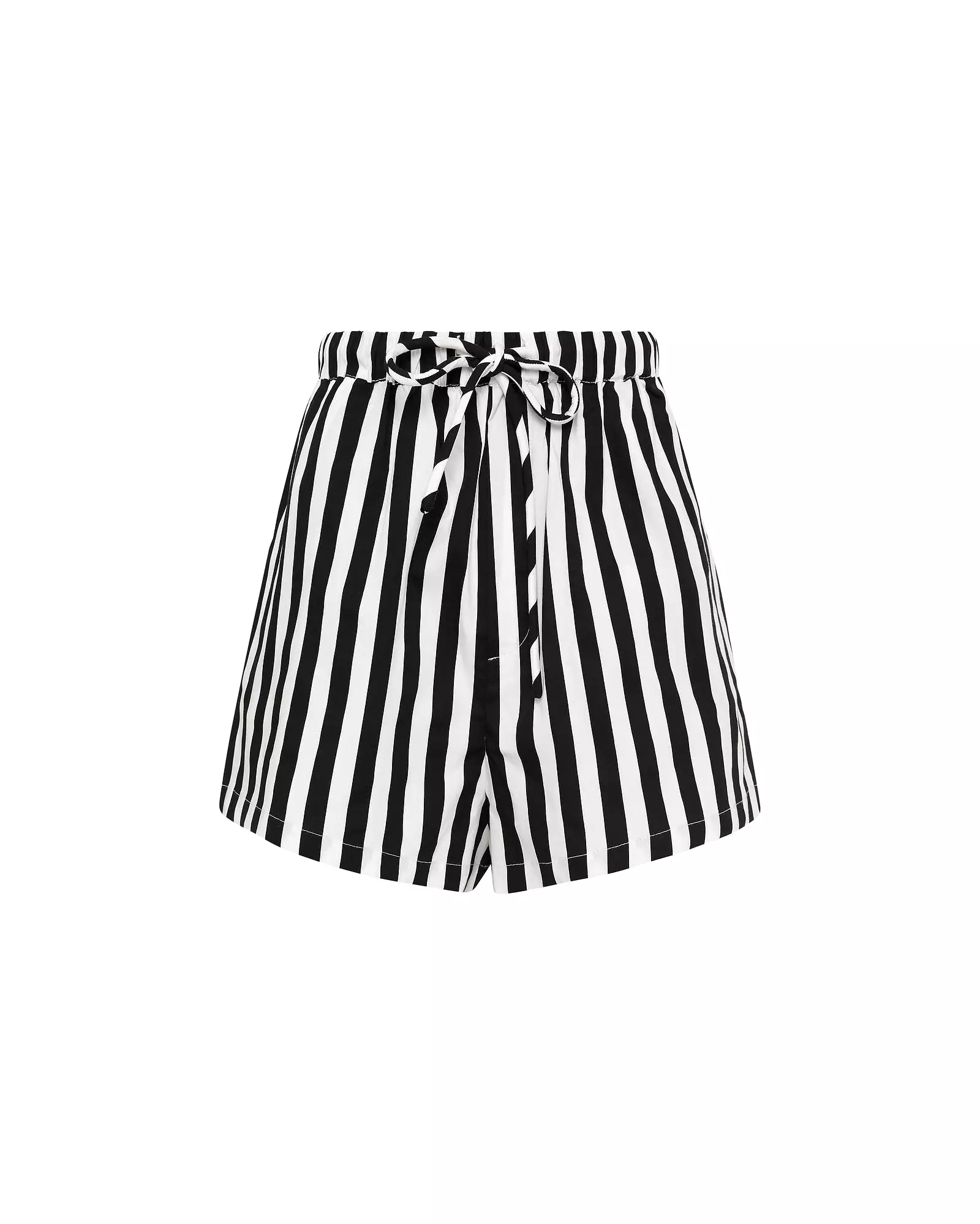 EVERYDAY SHORT - BLACK/WHITE STRIPE