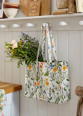 Finch & Flower Medium Shoulder PVC Shopper Bag by Ulster Weavers | Look Again