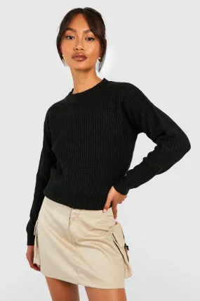 Fisherman Crew Neck Sweater