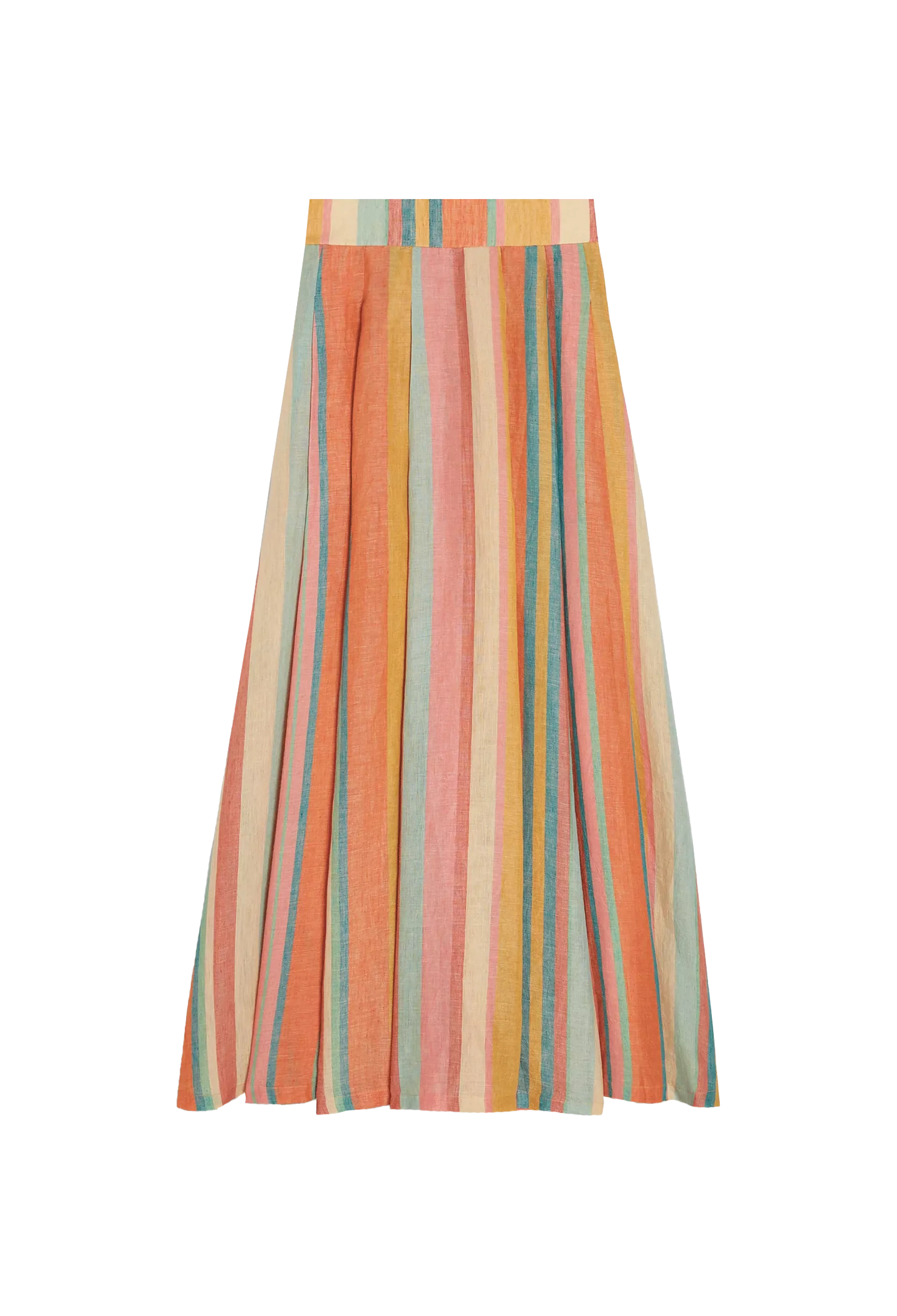 Flaminia Rainbow Stripes Skirt