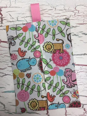 Floral Jungle Diaper/Wipee Case