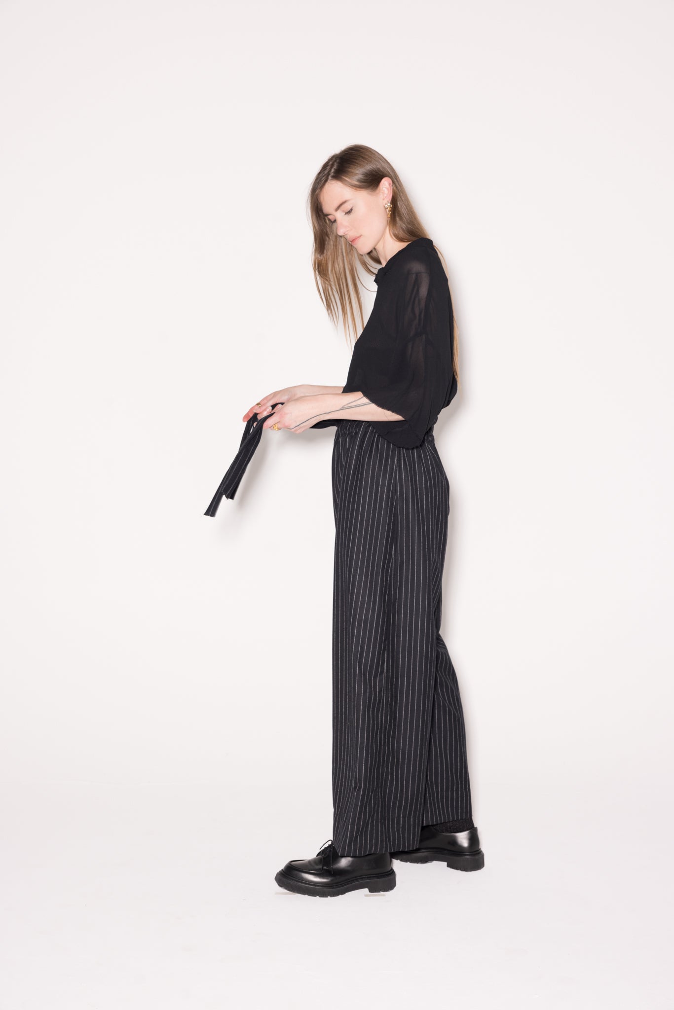 Flow Pant | Black Pinstripe