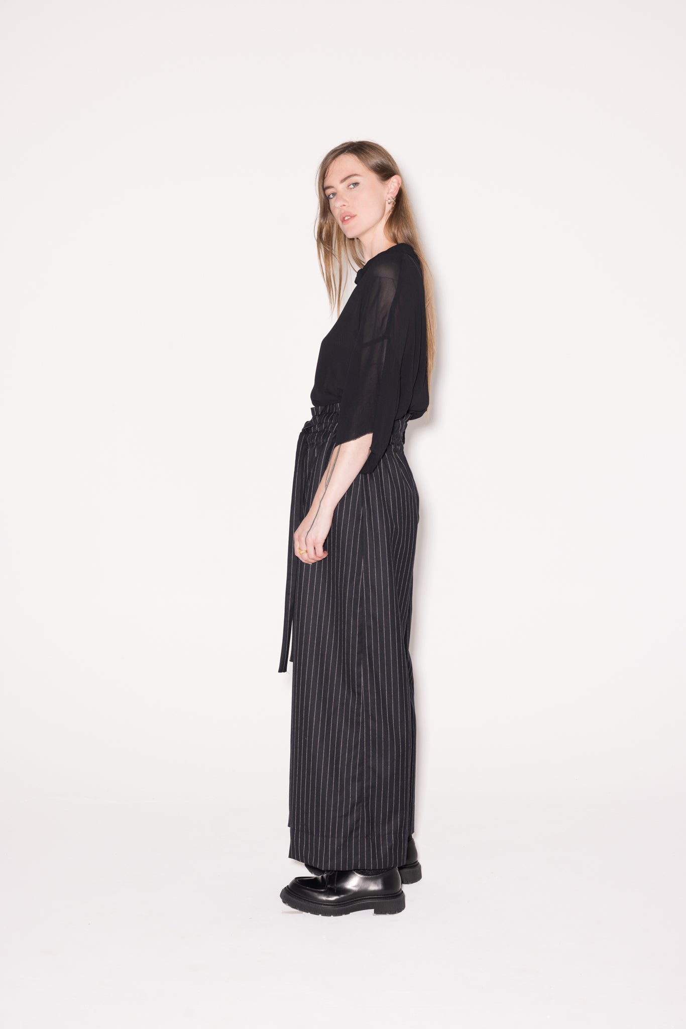 Flow Pant | Black Pinstripe