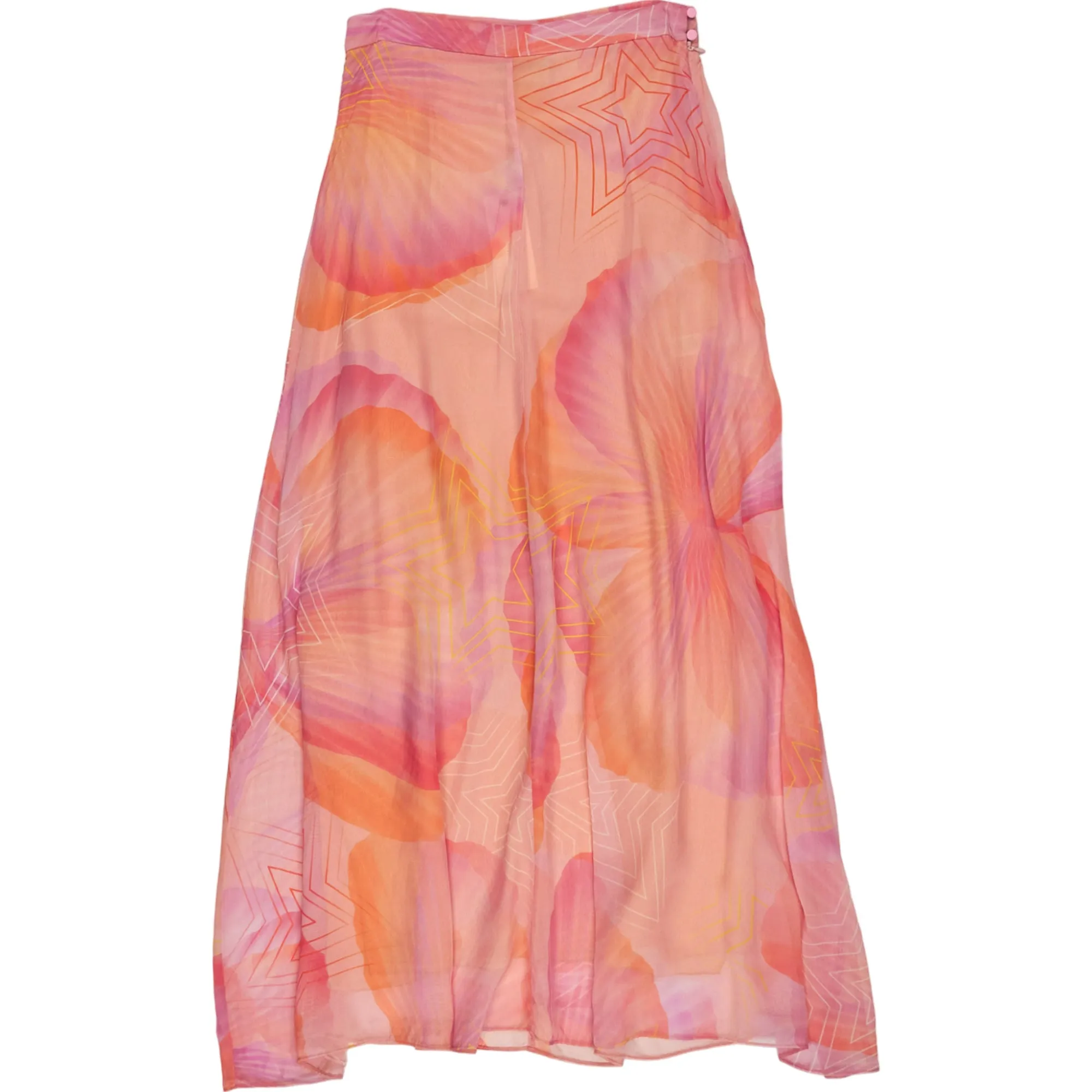 Forte Forte Sugar Orange Star and Floral Midi Skirt