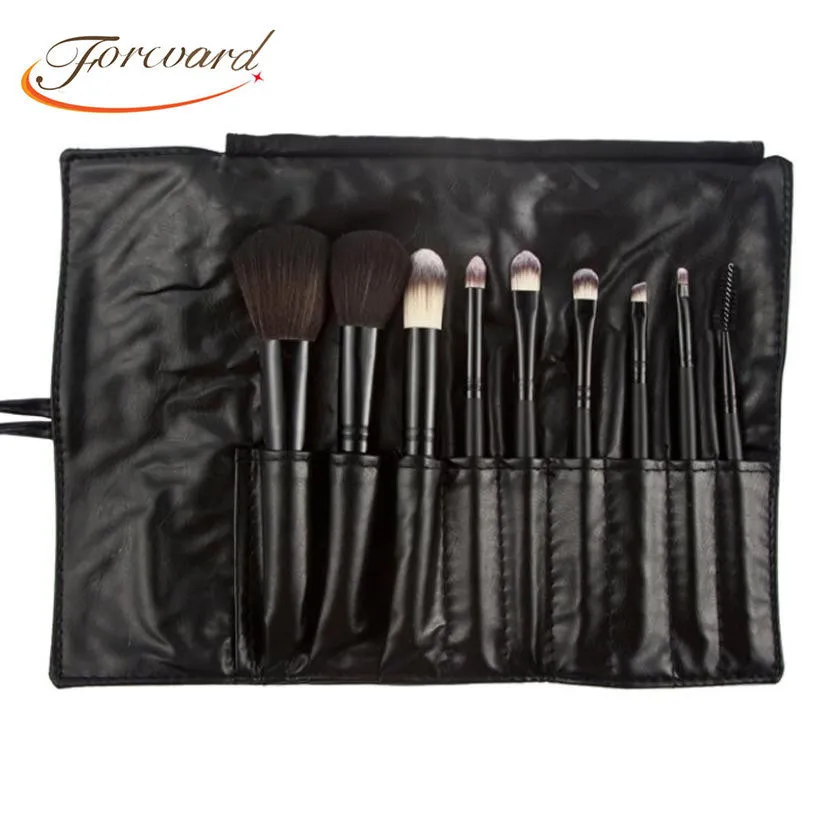 Forward 9 PCS Professional Make up Brushes Foundation Cosmetic Brushes Powder Lipsticks Shadows Make Up Tool Kit