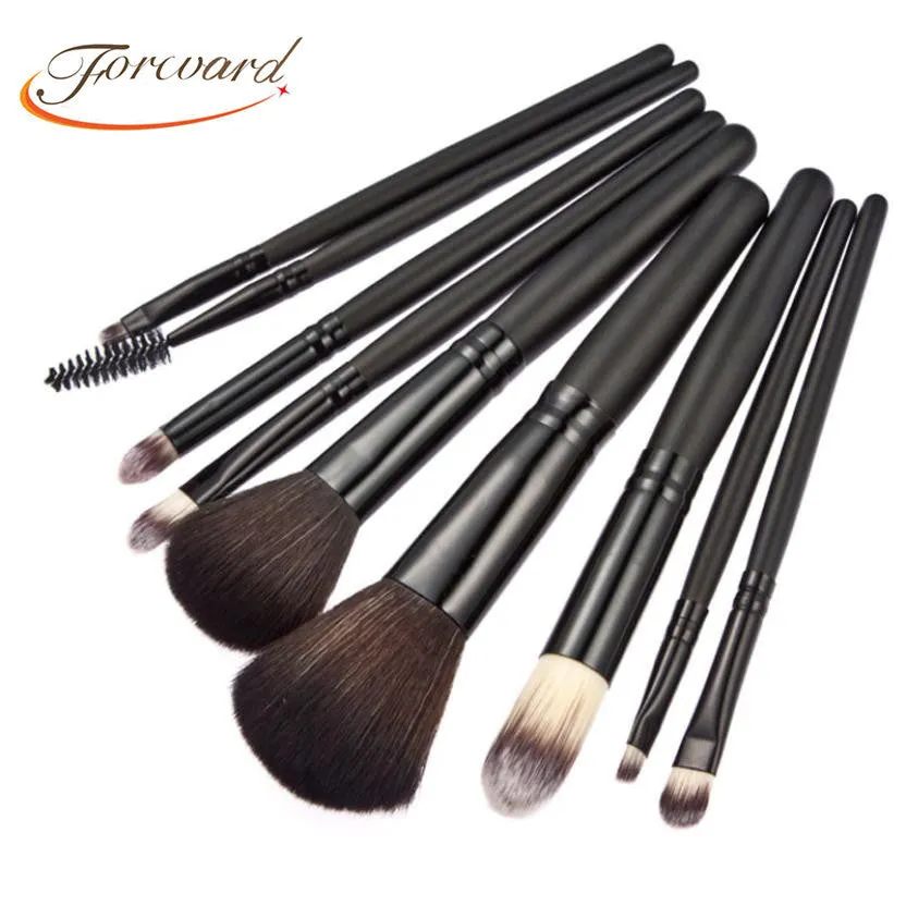 Forward 9 PCS Professional Make up Brushes Foundation Cosmetic Brushes Powder Lipsticks Shadows Make Up Tool Kit