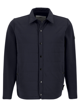 FYNCH HATTON Hybrid Overshirt/Navy - AW23 SALE