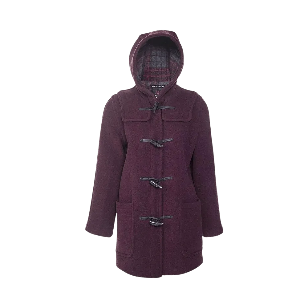 Gloverall Style 435 Duffle Coat in Burgundy