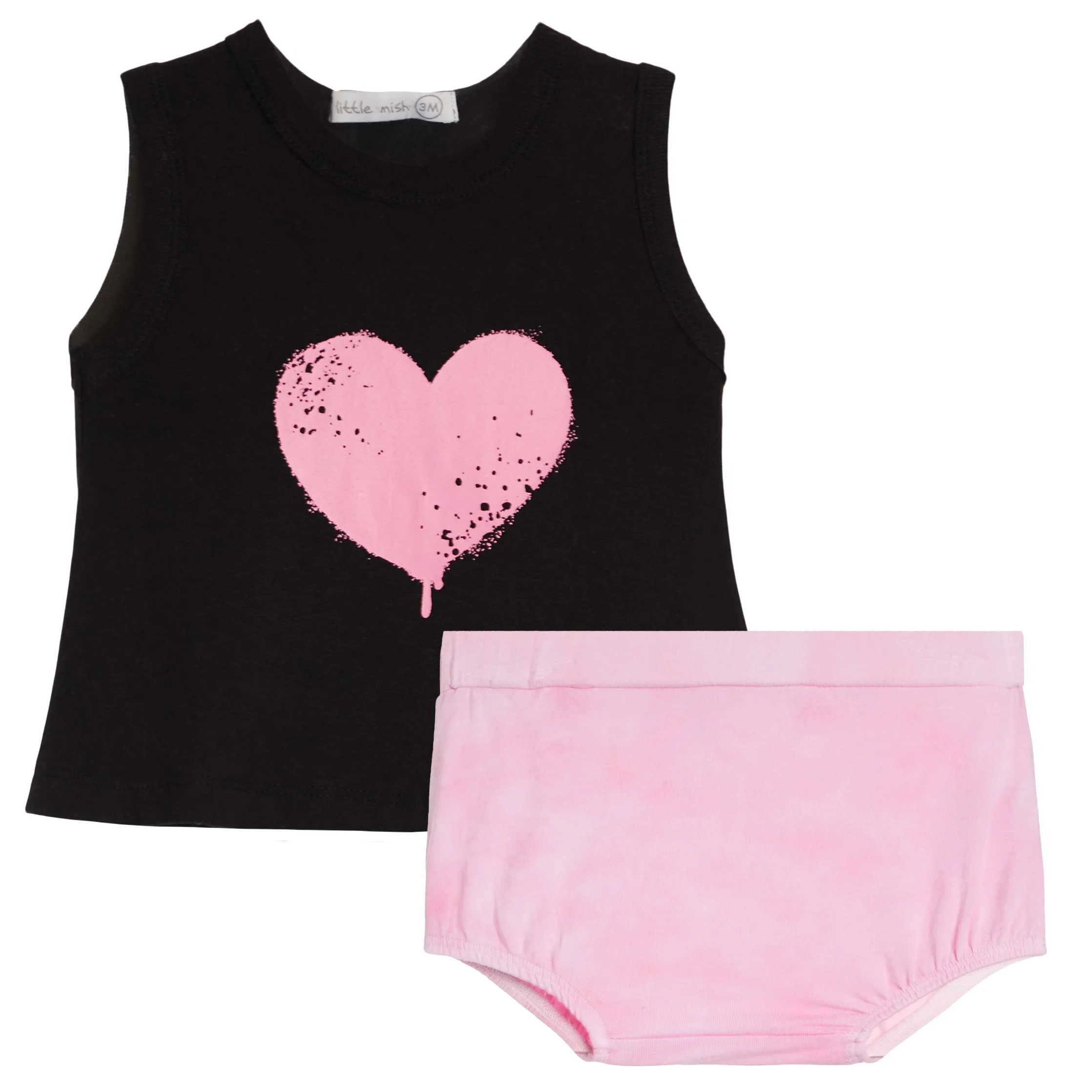 Graffiti Heart 2pc Swing Diaper Set