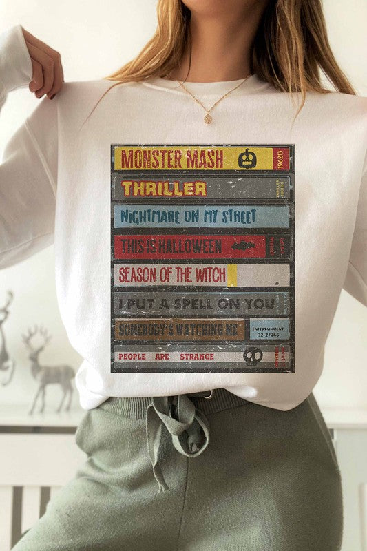 HALLOWEEN BOOKS  GRAPHIC SWEATSHIRT