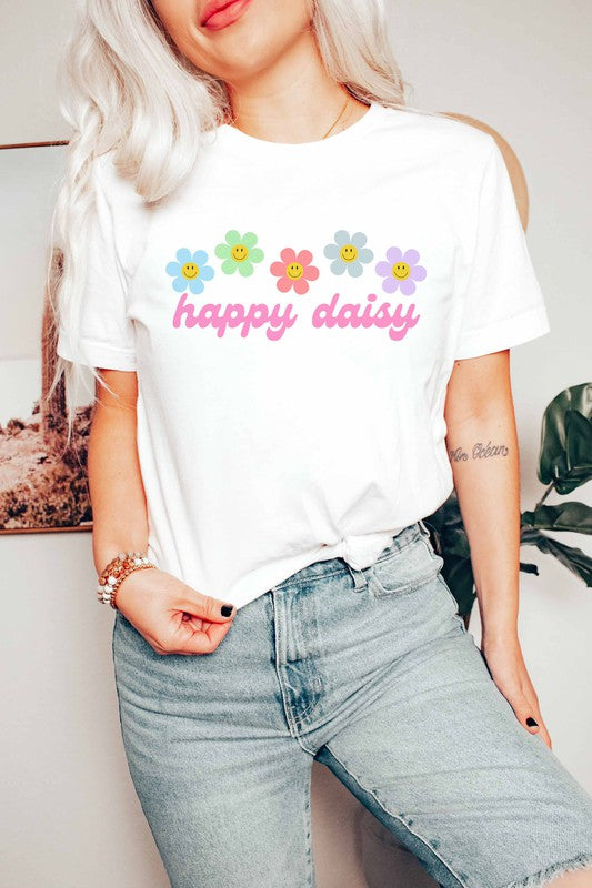 HAPPY DAISY GRAPHIC TEE