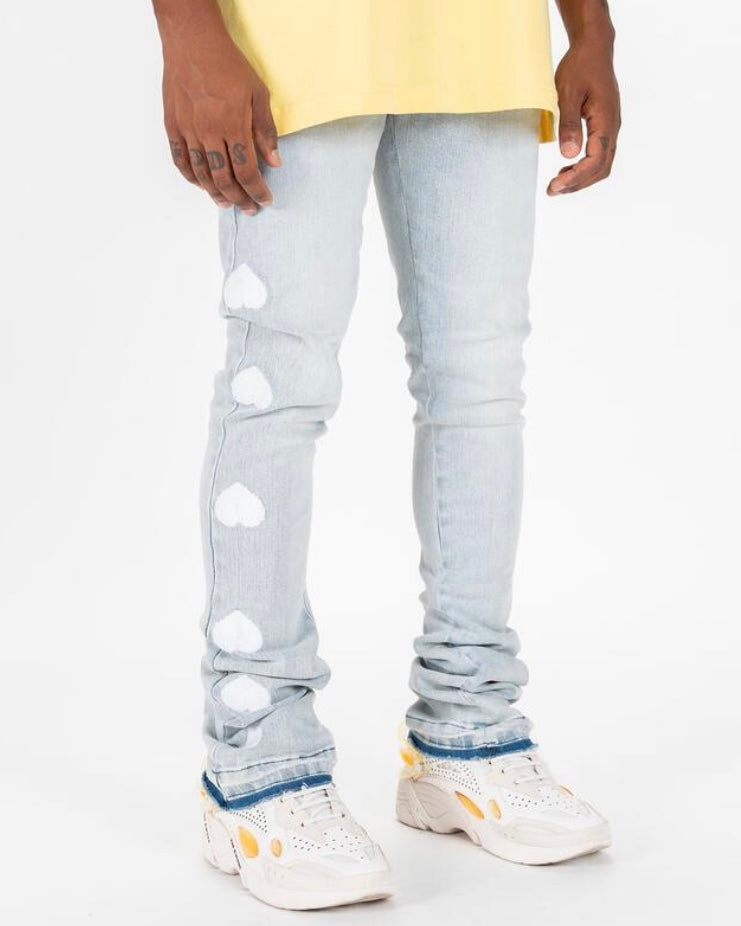 Heartbeat of Success Flared Stacked Jeans