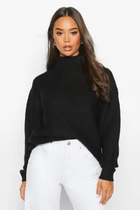 High Neck Oversized Sweater