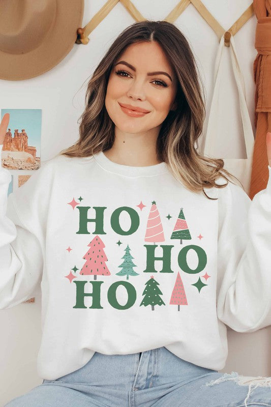 HO HO HO CHRISTMAS GRAPHIC SWEATSHIRT