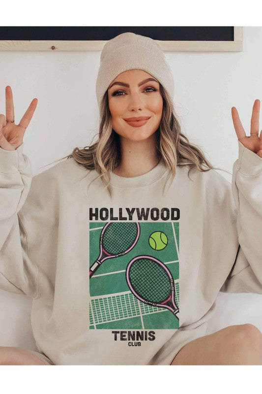 HOLLYWOOD TENNIS CLUB SWEATSHIRT PLUS SIZE