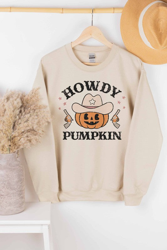 HOWDY PUMPKIN GRAPHIC SWEATSHIRT