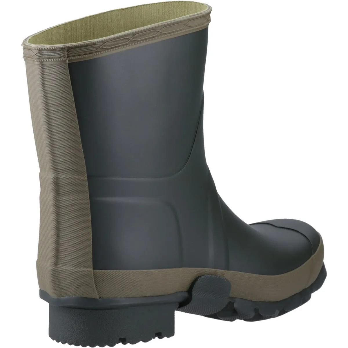 Hunter Gardener Short Wellington Boot Dark Olive/Clay