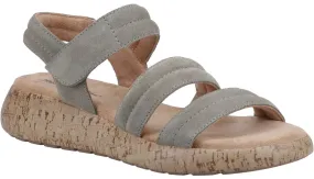 Hush Puppies Skye Womens Leather Touch-Fastening Sandal