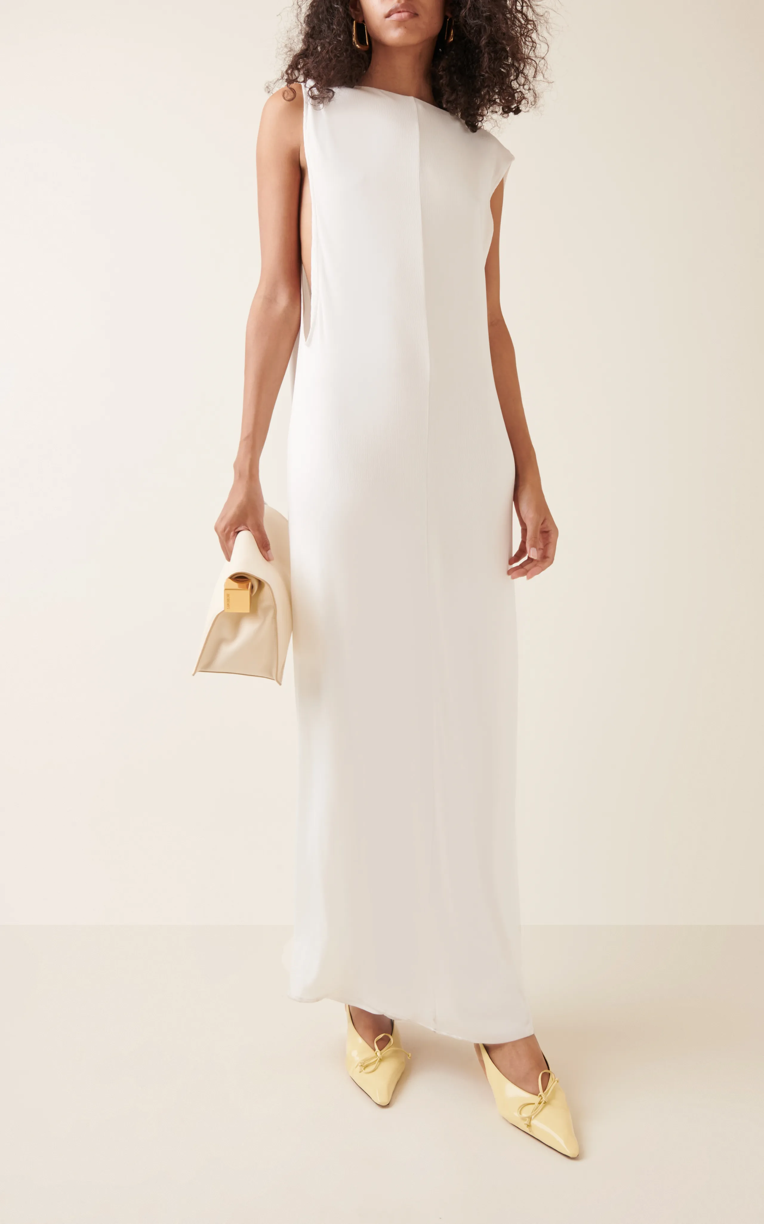 Jacquemus Capa Backless Knit Maxi Dress