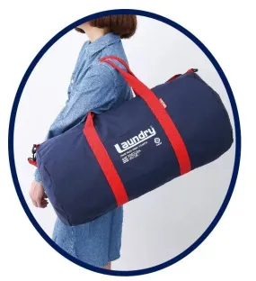 Japanese magazine gift Laundry Blue Duffel Bag