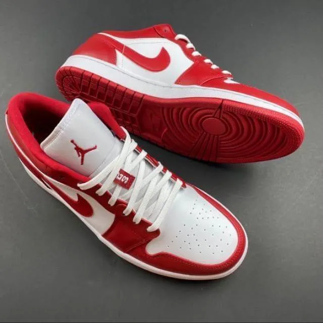 Jordan 1 low gym red white