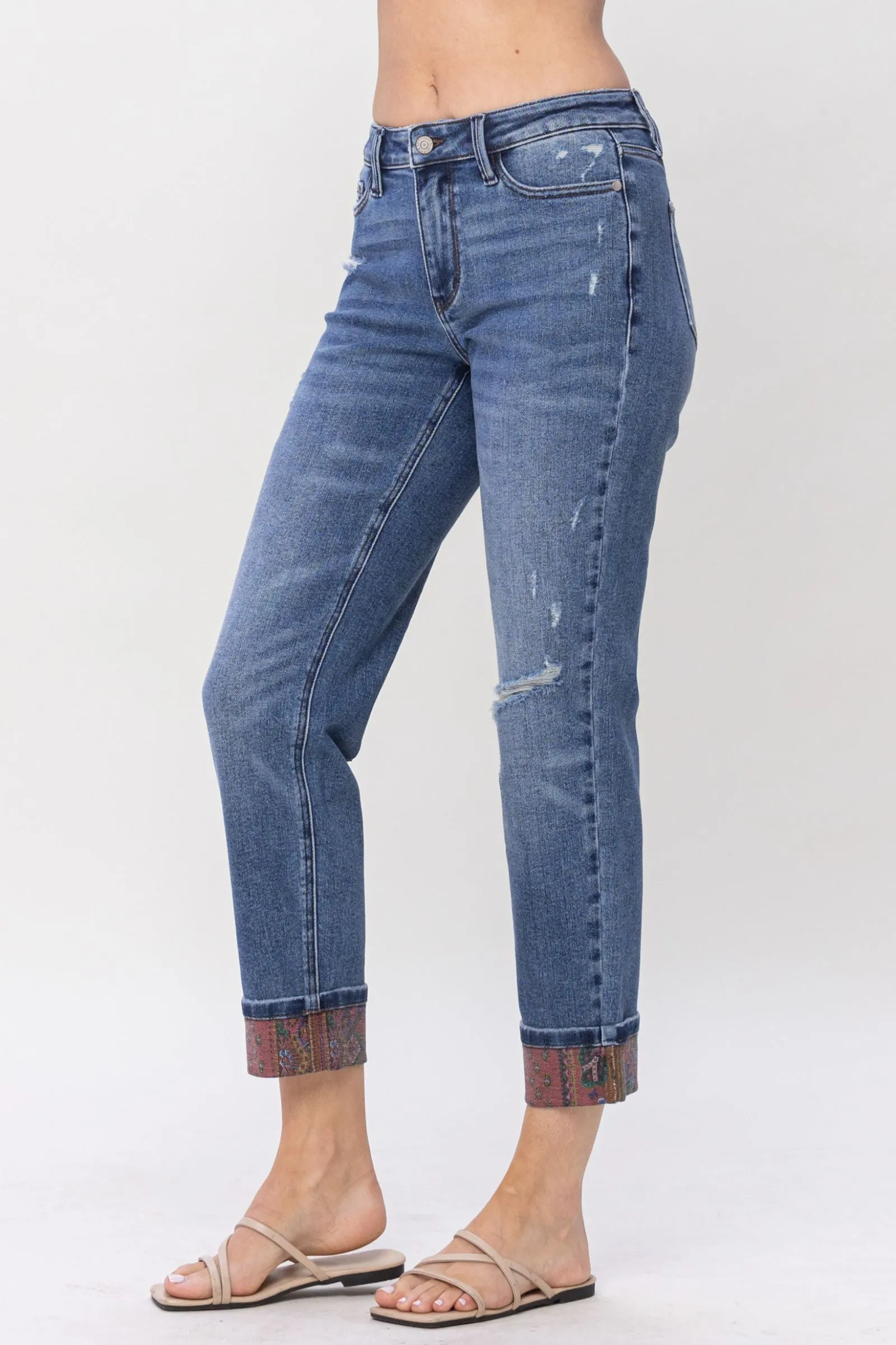 Judy Paisley Boyfriend Jeans (L9)