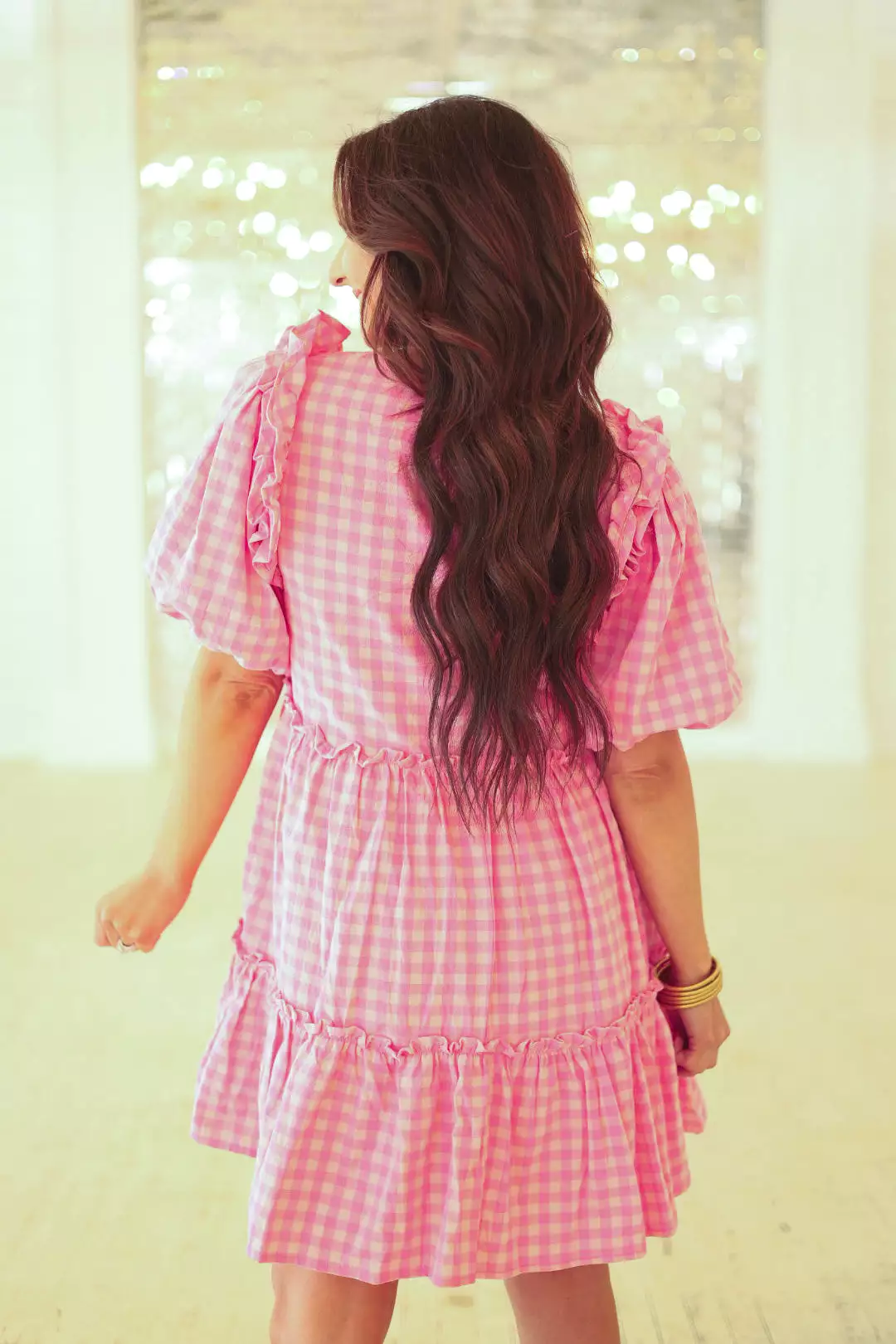 Keep Holding On Plaid Dress