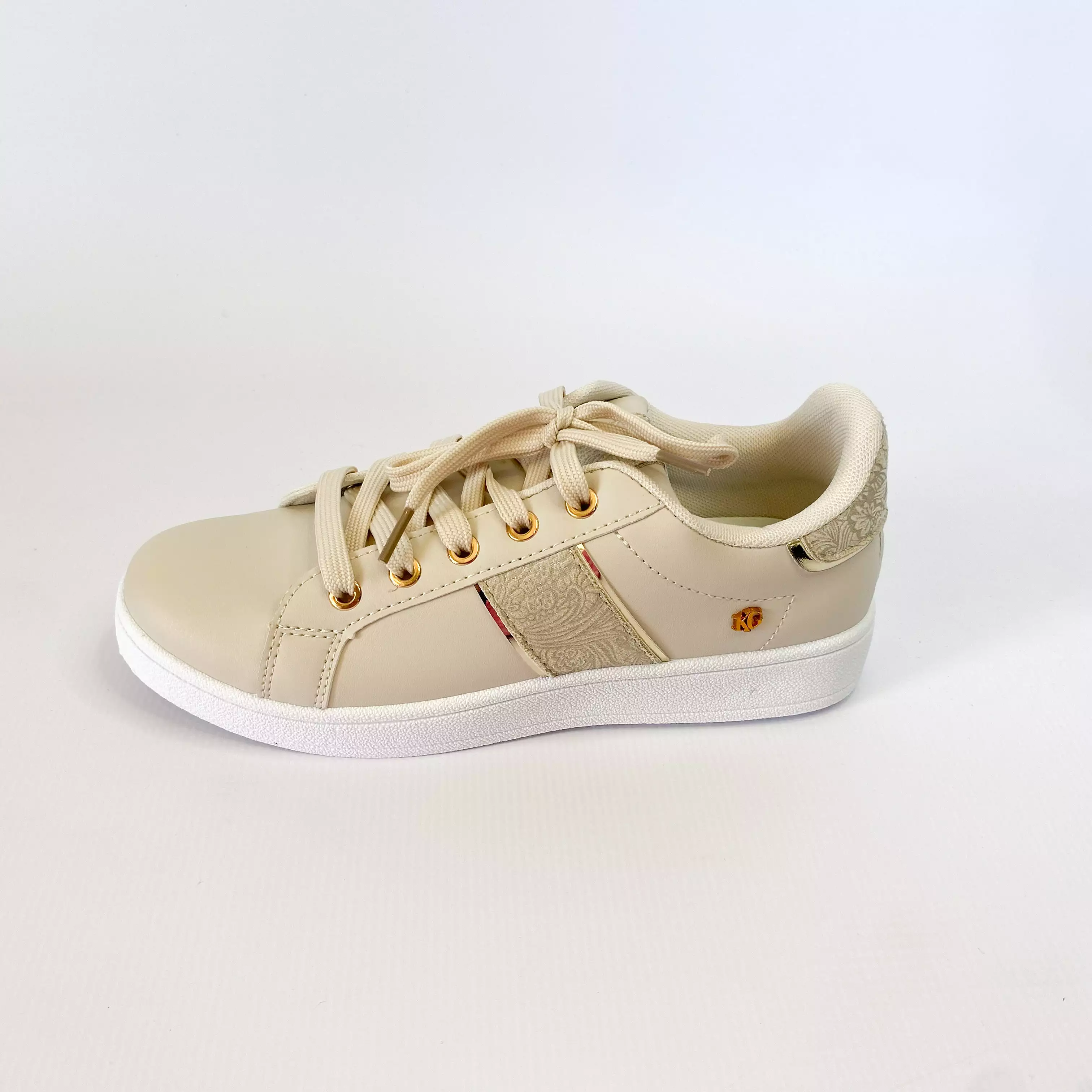 KG beige striped sneaker