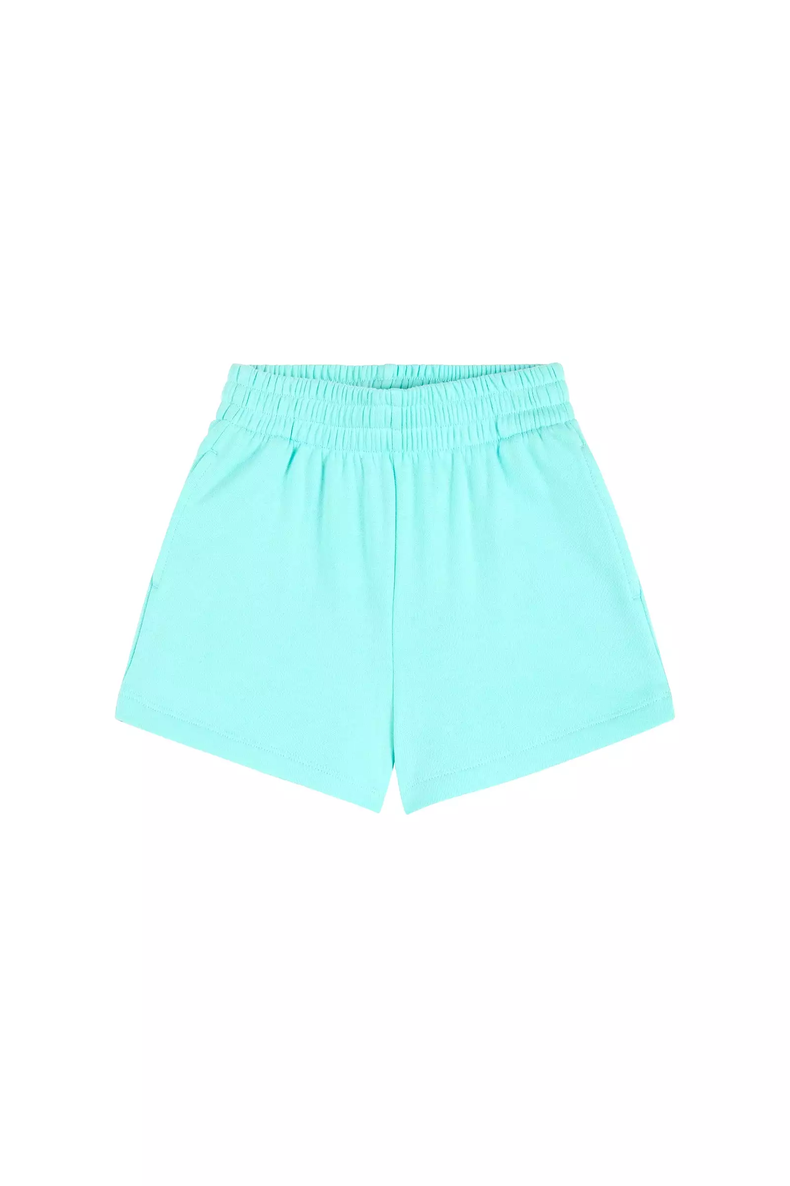 KIDS ESSENTIAL SWEAT SHORT - ARUBA BLUE