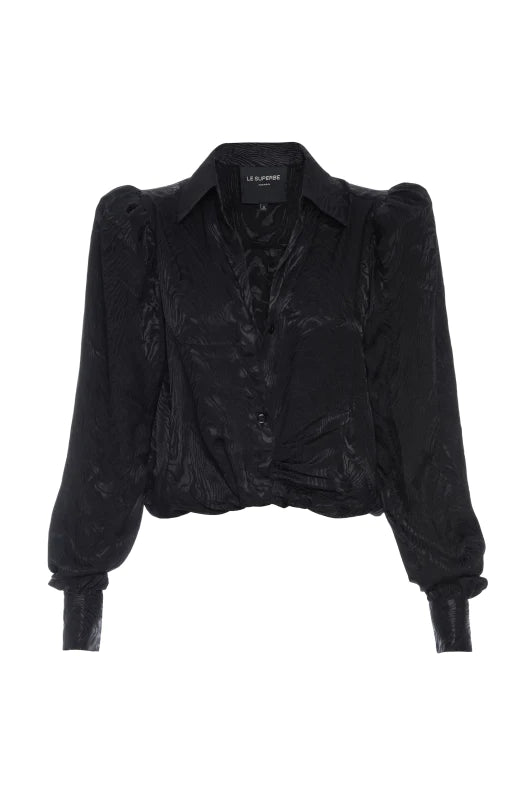 Le Superbe Leo Twist Front Blouse