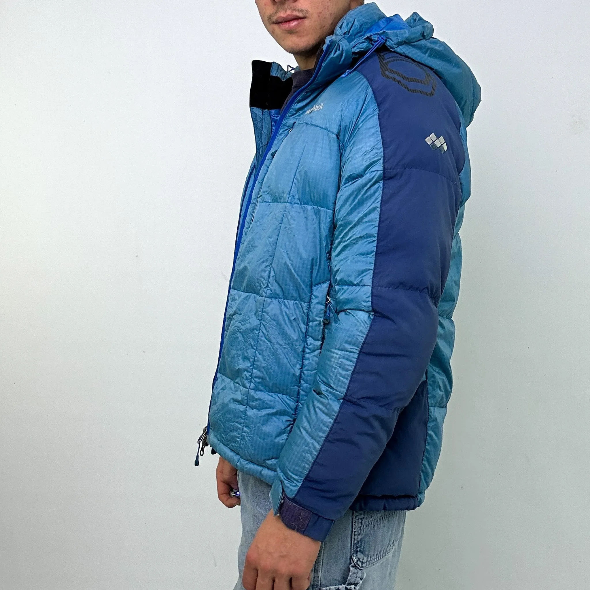 Light Blue y2ks Montbell Puffer Jacket Coat (L)