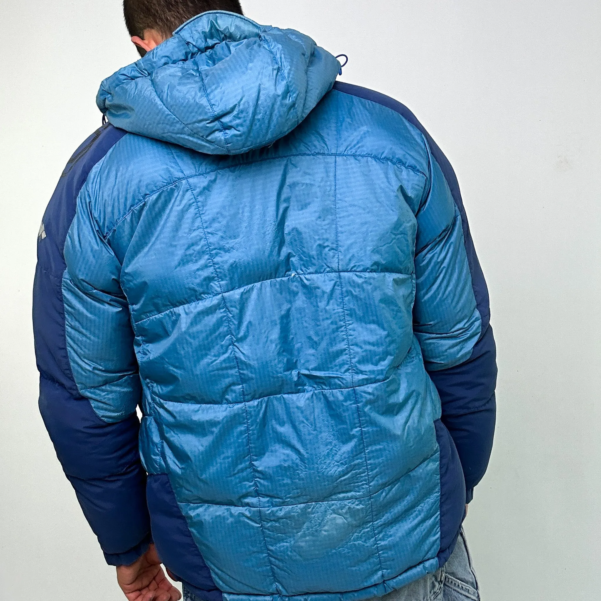 Light Blue y2ks Montbell Puffer Jacket Coat (L)