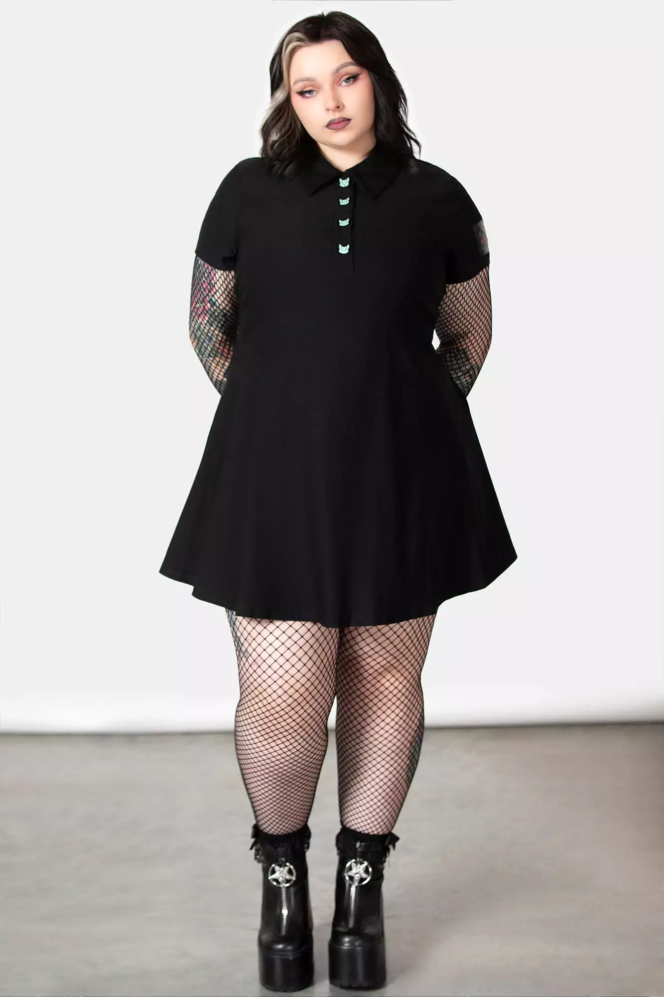 Lil Vampurr Collar Dress [PLUS]