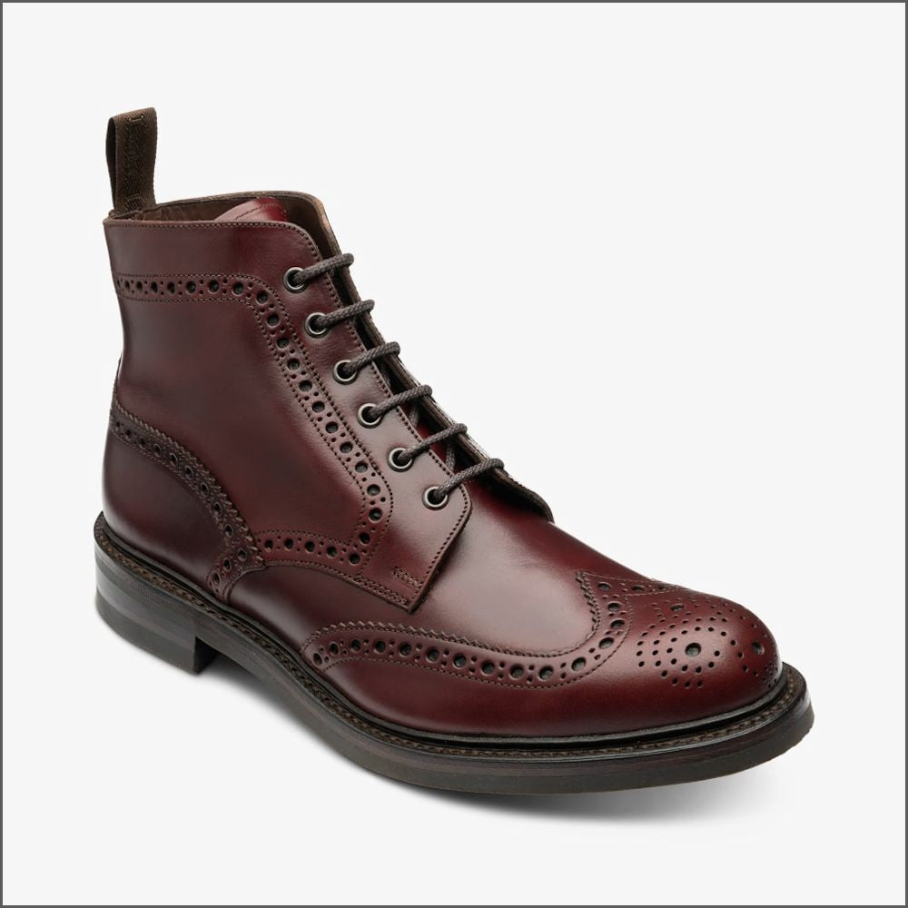 Loake Bedale Burgundy Brogue Boots*