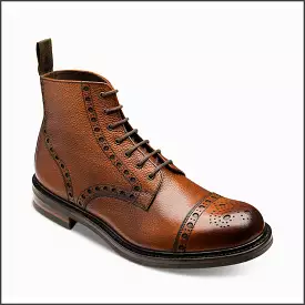 Loake Loxley Mahogany Grain premium Leather boot*