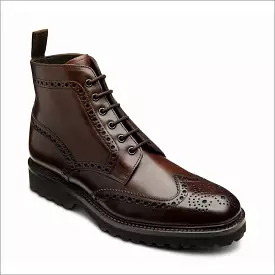 Loake Pegasus Dark Brown Waxed Leather Boot*