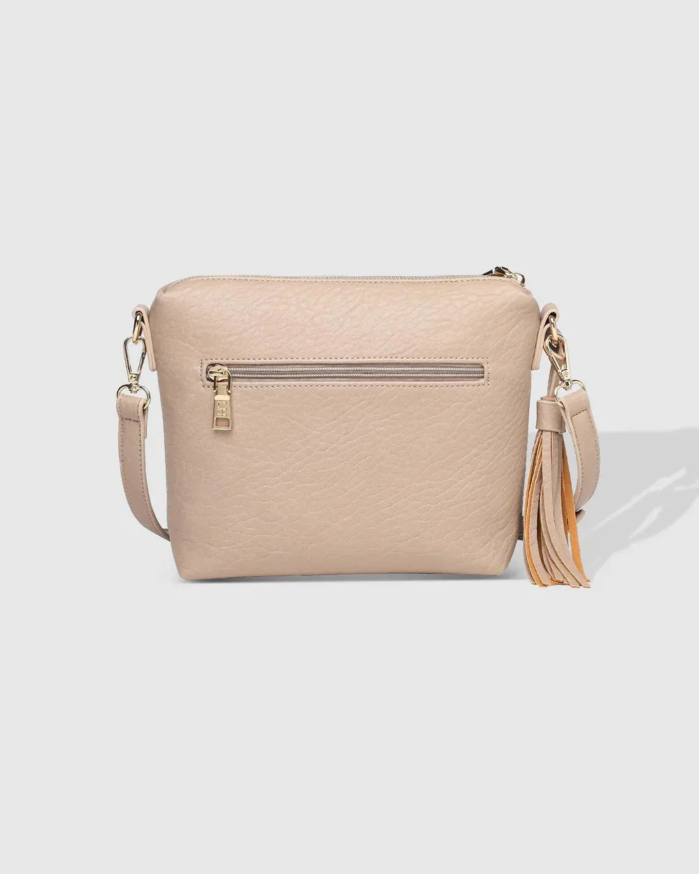 Louenhide Kasey Crossbody Bag with Logo Strap - Putty