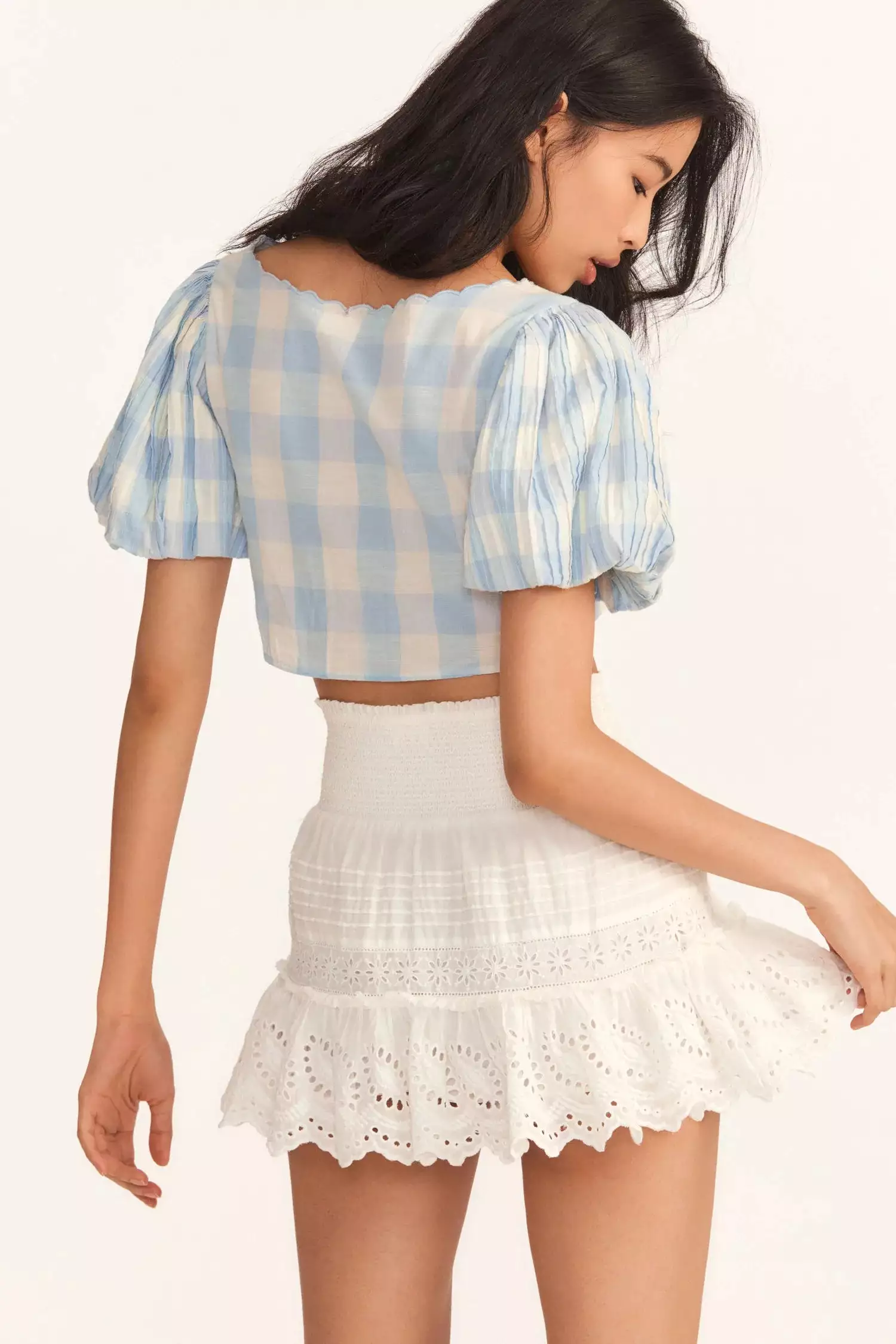 LOVE SHACK FANCY Jimena Mini Skirt