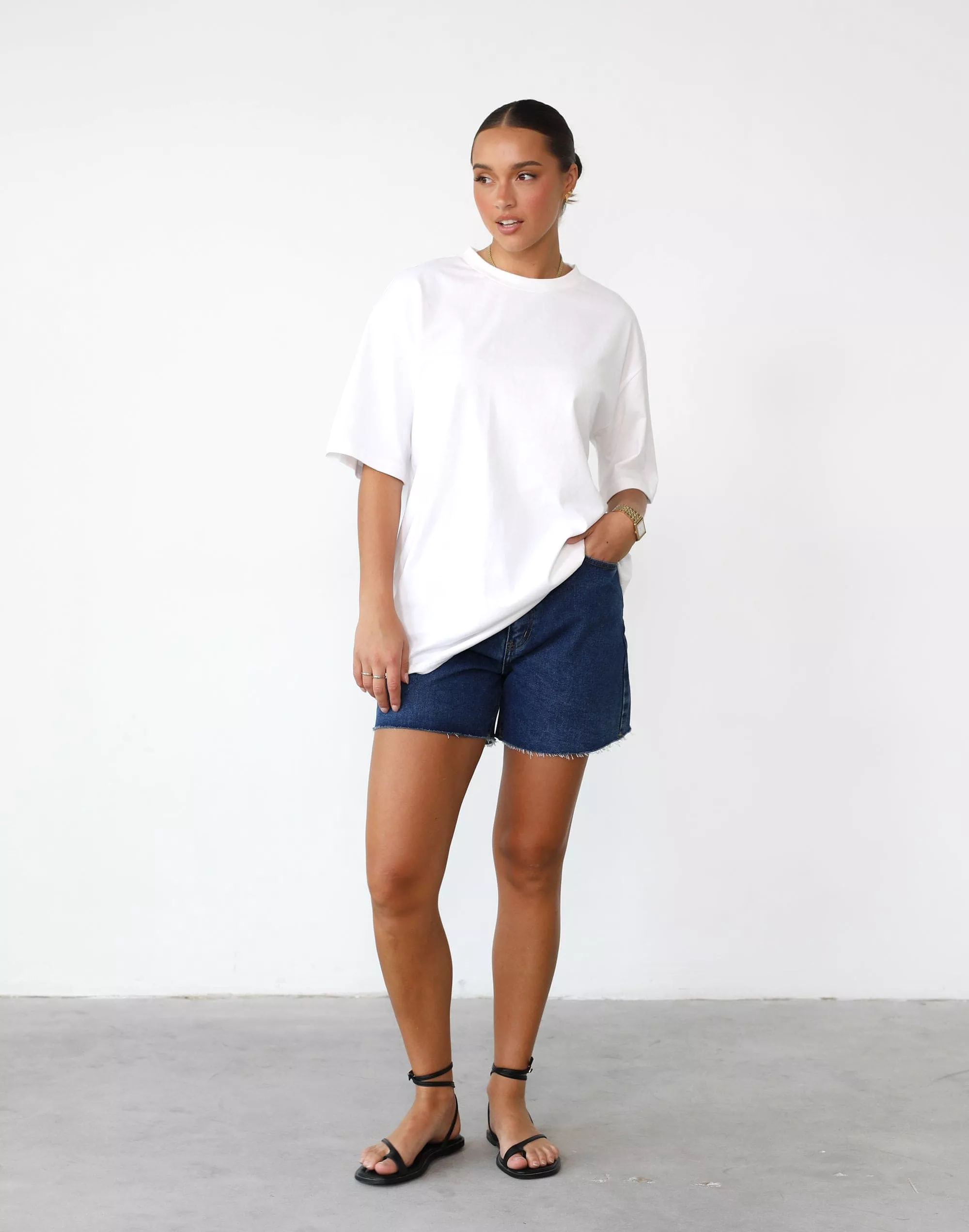 Luca Oversized Tee (White)