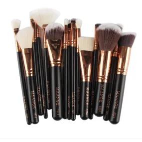 MAANGE 15Pcs Professional Makeup Brush Foundation Concealer Eye Shadows Powder Make Up Brushes Tools Cosmetic maquiage