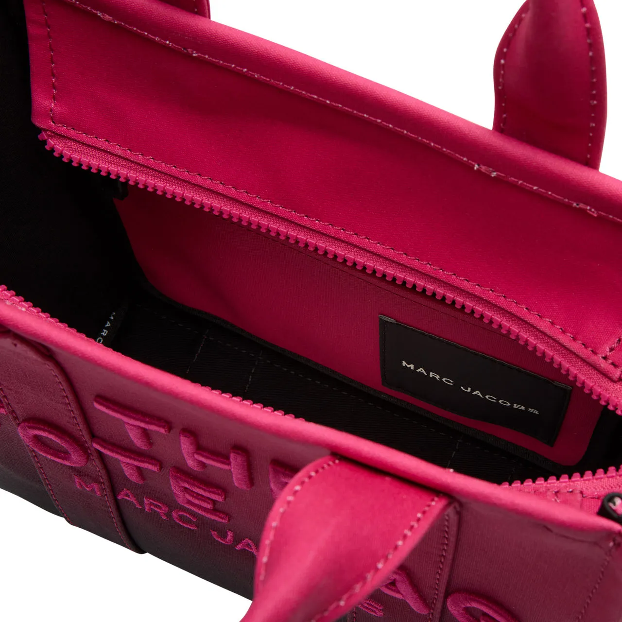 MARC JACOBS The Ombré Coated Canvas Small Tote Bag - Pink Black