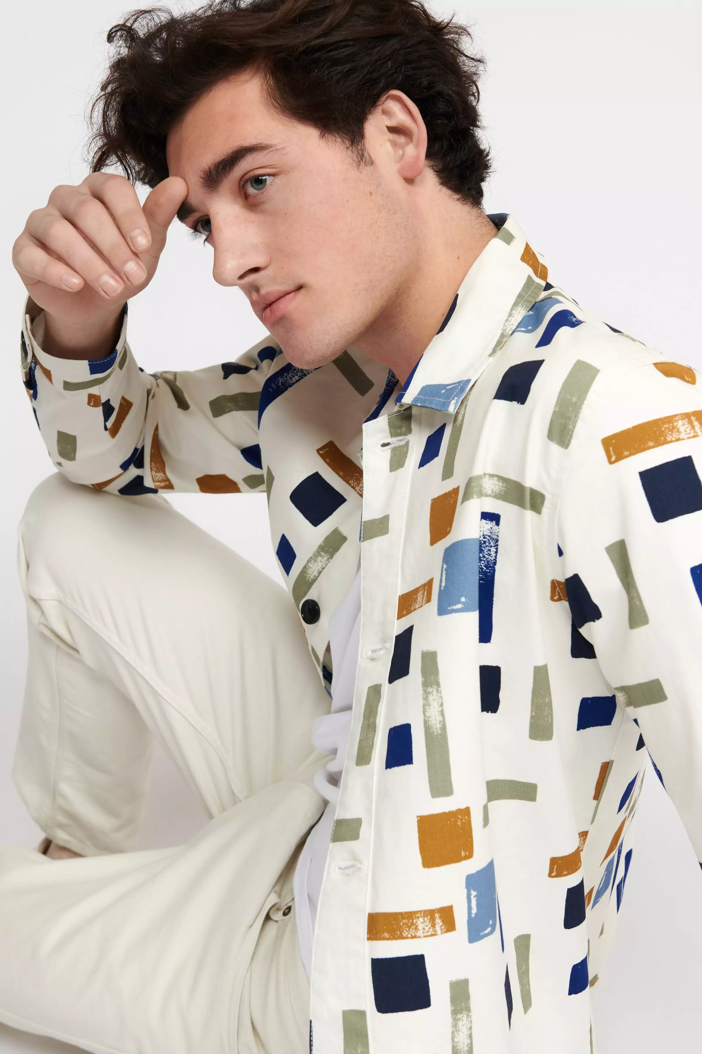 Matinique MAGrout Unique Print OverShirt/Off White - New HS24