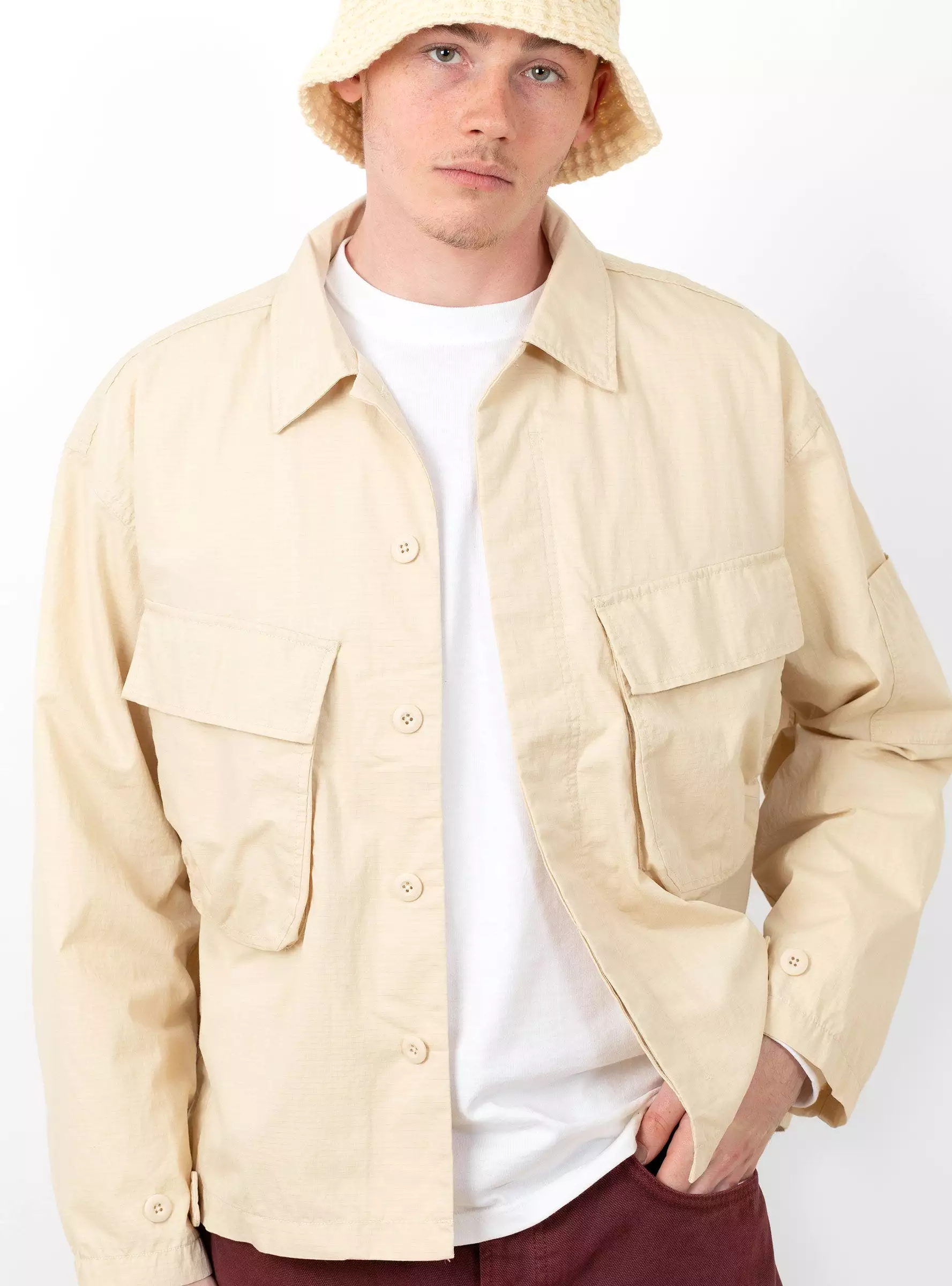 Military Overshirt Bone